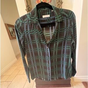 Equipment Femme Print Silk Button Up Blouse